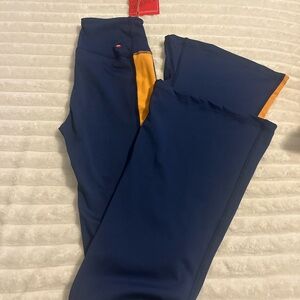 Tiger Friday Wife legged leggings Navy and golden yellow Leggings